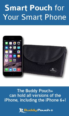 NEW! 2015 Running Buddy 6+ "Buddy Pouch" - Attachable, Water-resistant, Magnetic Pouch. For Runners, Cyclists, Walkers & Travelers! (6 3/4"L x 4"H). F